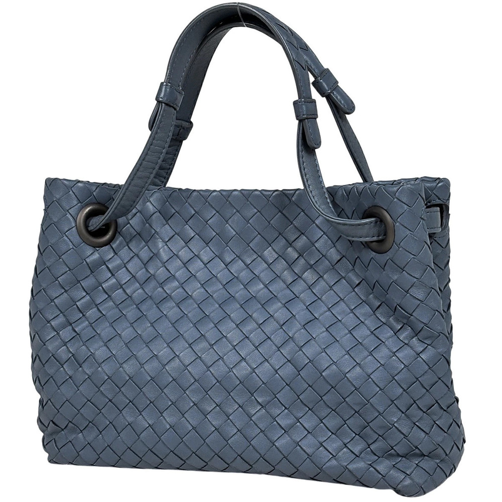 Bottega Veneta Intrecciato Handbag Nappa Leather Blue